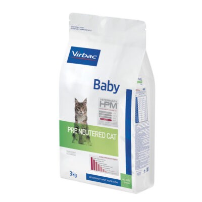 2x3kg Virbac Veterinary HPM Baby Pre-Neutered - Száraz macskatáp - Kisállat kiegészítők webáruház - állateledelek