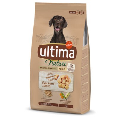 7kg Ultima Nature Medium/Maxi csirke száraz kutyatáp - Kisállat kiegészítők webáruház - állateledelek