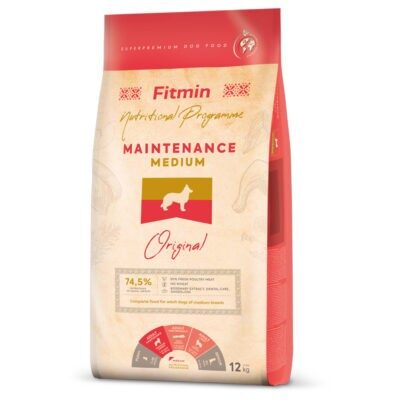 12kg Fitmin Program Medium Maintenance száraz kutyatáp - Kisállat kiegészítők webáruház - állateledelek