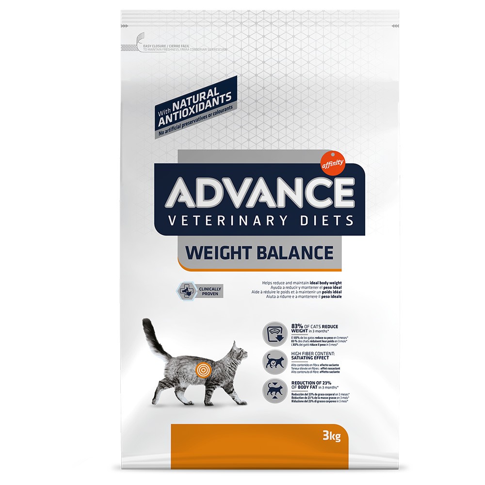 3kg Advance Veterinary Diets Weight Balance száraz macskatáp - Kisállat kiegészítők webáruház - állateledelek