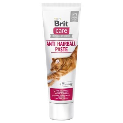 3x100g Brit Care Cat Anti Hairball taurinos macskapaszta - Kisállat kiegészítők webáruház - állateledelek