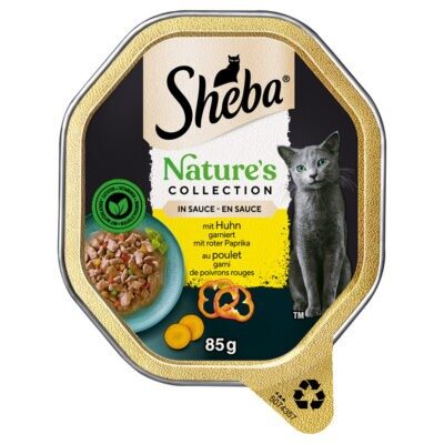 22x85g Sheba Nature´s Collection csirke szószban nedves macskatáp - Kisállat kiegészítők webáruház - állateledelek
