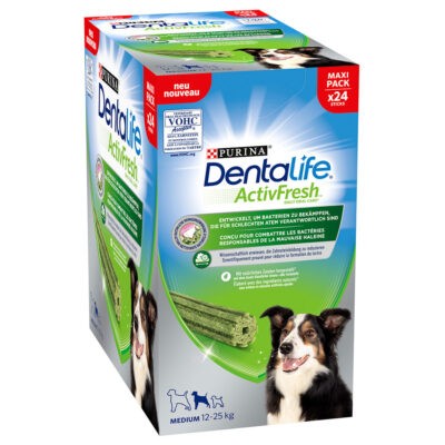 48db PURINA Dentalife Active Fresh fogápoló snack közepes testű kutyáknak - Kisállat kiegészítők webáruház - állateledelek