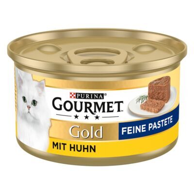 48x85g Gourmet Gold Paté nedves macskatáp- Csirke - Kisállat kiegészítők webáruház - állateledelek