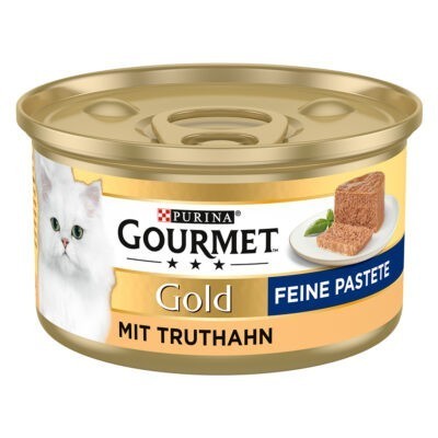 48x85g Gourmet Gold Paté nedves macskatáp- Pulyka - Kisállat kiegészítők webáruház - állateledelek