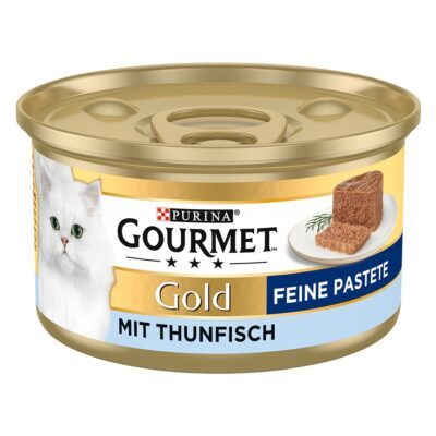 48x85g Gourmet Gold Paté nedves macskatáp- Tonhal - Kisállat kiegészítők webáruház - állateledelek