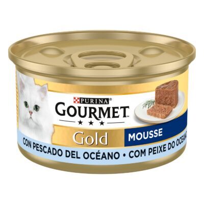 48x85g Gourmet Gold Paté nedves macskatáp-Óceáni hal - Kisállat kiegészítők webáruház - állateledelek