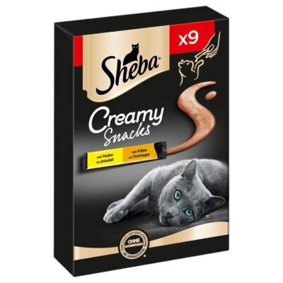 63x12g Sheba Creamy Csirke & sajt macskasnack - Kisállat kiegészítők webáruház - állateledelek
