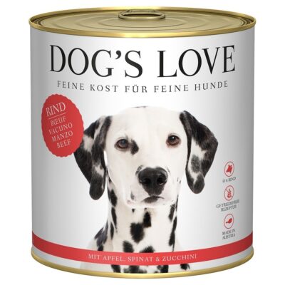 6x 800g Dog's Love Adult Marhahús nedves kutyaeledel - Kisállat kiegészítők webáruház - állateledelek