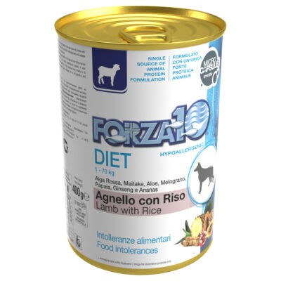 12x400g Forza 10 Diet Low Grain Bárány & rizs nedves kutyatáp - Kisállat kiegészítők webáruház - állateledelek