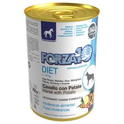 12x400g Forza 10 Diet Low Grain Ló & burgonya nedves kutyatáp - Kisállat kiegészítők webáruház - állateledelek
