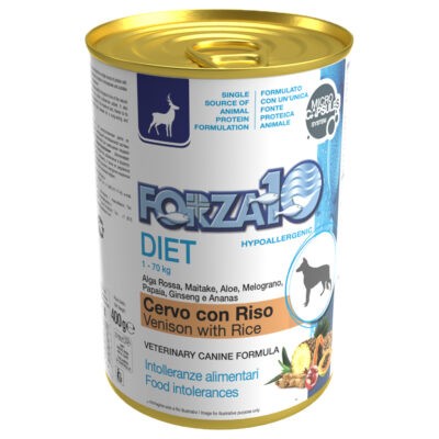 12x400g Forza 10 Diet Low Grain Vad & rizs nedves kutyatáp - Kisállat kiegészítők webáruház - állateledelek
