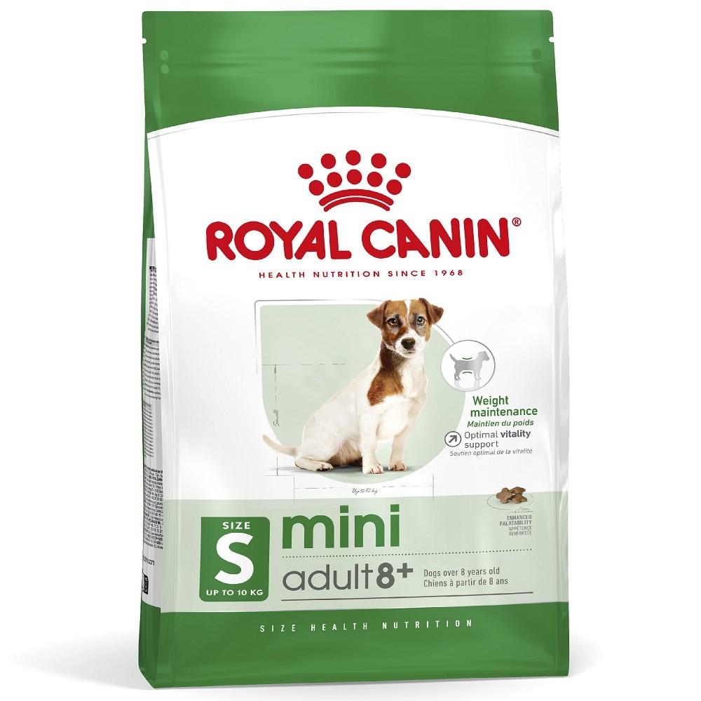 4kg Royal Canin Mini Adult 8+ száraz kutyatáp - Kisállat kiegészítők webáruház - állateledelek