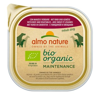 9x300g Almo Nature Daily Menu bio kutyatáp- Bio marha & bio zöldség - Kisállat kiegészítők webáruház - állateledelek