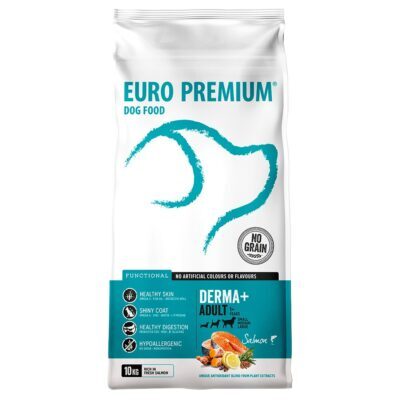 Euro Premium Adult Derma+ kutyáknak - 10 kg - Kisállat kiegészítők webáruház - állateledelek