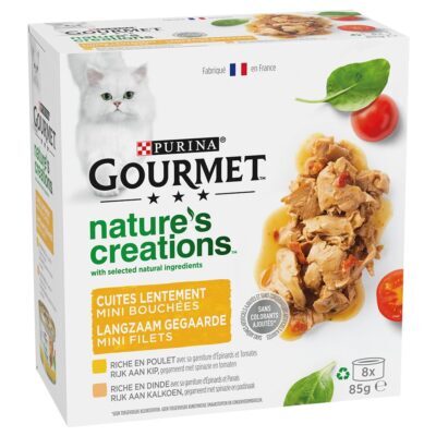 Gourmet Nature's Creations 24 x 85 g - Csirke & pulyka - Kisállat kiegészítők webáruház - állateledelek