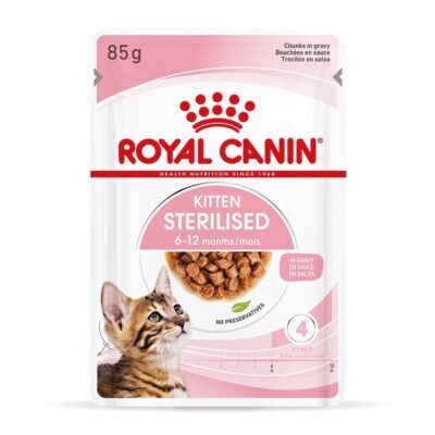 Royal Canin Sterilised Kitten szószban - 24 x 85 g - Kisállat kiegészítők webáruház - állateledelek