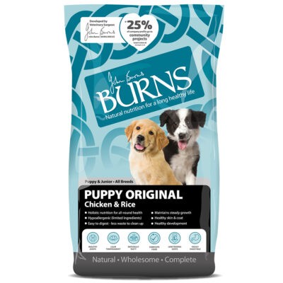 2x12kg Burns Puppy Original csirke & rizs száraz kutyatáp - Kisállat kiegészítők webáruház - állateledelek