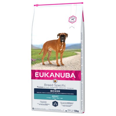 12kg Eukanuba Adult Breed Specific Boxer száraz kutyatáp 10% kedvezménnyel - Kisállat kiegészítők webáruház - állateledelek