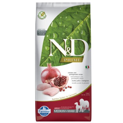 2x12kg Farmina N&D Gabonamentes Felnőtt Medium csirkével és gránátalmával szárazeledel Farmina N&D Grain-Free Adult Medium csirke és gránátalma szárazeledel - Kisállat kiegészítők webáruház - állateledelek