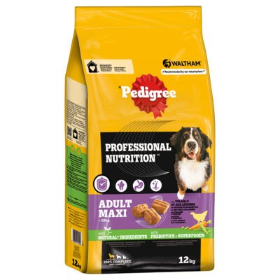 2x12kg Pedigree Professional Nutrition Adult Maxi >25 kg szárnyas & zöldség száraz kutyatáp - Kisállat kiegészítők webáruház - állateledelek