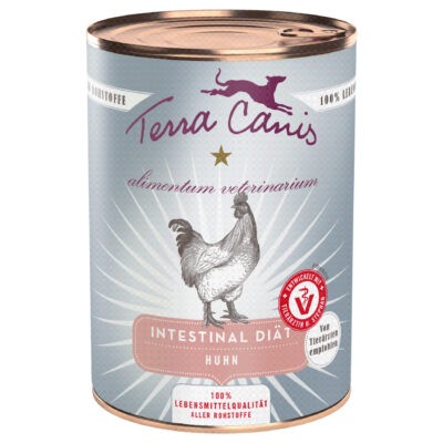 12x 400g Terra Canis Alimentum Veterinarium Intestinal Chicken nedves kutyatáp - Kisállat kiegészítők webáruház - állateledelek