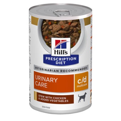 12x354g Hill's Prescription Diet c/d Multicare Urinary Care csirke nedves kutyatáp 10+2 ingyen - Kisállat kiegészítők webáruház - állateledelek