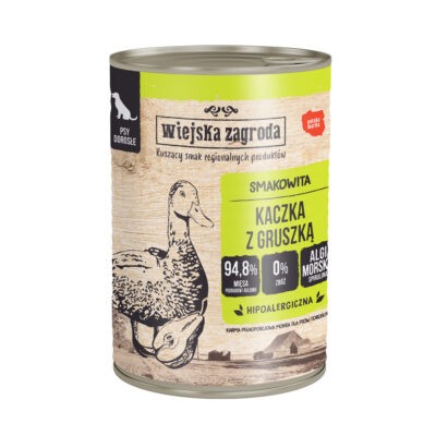 12x400g Wiejska Zagroda Dog nedves kutyatáp - Kacsa körtével - Kisállat kiegészítők webáruház - állateledelek