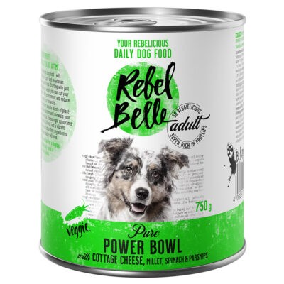 24x750g Rebel Belle Adult Pure Power Bowl - veggie nedves kutyatáp 20+4 ingyen - Kisállat kiegészítők webáruház - állateledelek