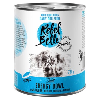 24x750g Rebel Belle Junior Full Energy Bowl - veggie nedves kutyatáp 20+4 ingyen - Kisállat kiegészítők webáruház - állateledelek