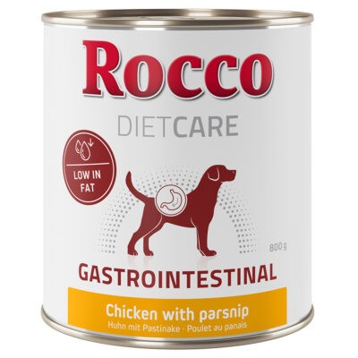 24x800g Rocco Diet Care Gastro Intestinal csirke & pasztinák nedves kutyatáp - Kisállat kiegészítők webáruház - állateledelek