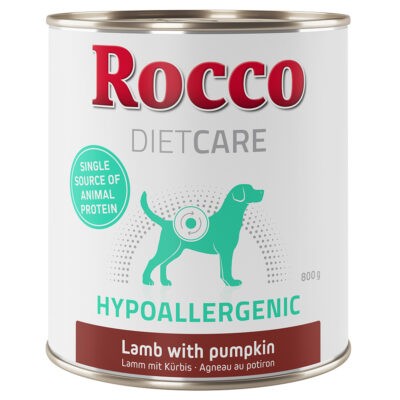 12x800g Rocco Diet Care Hypoallergen bárány nedves kutyatáp - Kisállat kiegészítők webáruház - állateledelek