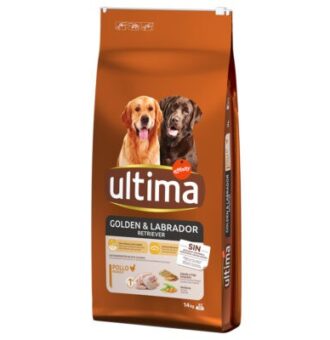 2x14kg Ultima Golden & Labrador Retriever csirke száraz kutyatáp - Kisállat kiegészítők webáruház - állateledelek