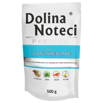 20x500g Dolina Noteci Premium bárány nedves kutyatáp - Kisállat kiegészítők webáruház - állateledelek