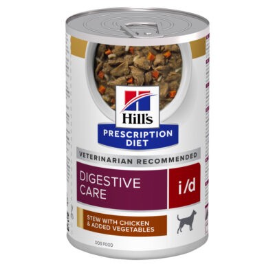 12x354g Hill's Prescription Diet i/d Digestive Care Ragu csirke nedves kutyatáp 10+2 ingyen - Kisállat kiegészítők webáruház - állateledelek