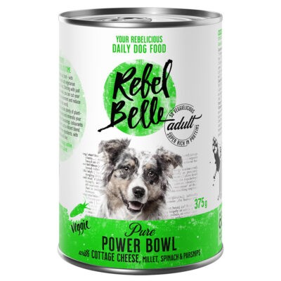 24x375g Rebel Belle Adult Pure Power Bowl - veggie nedves kutyatáp 20+4 ingyen - Kisállat kiegészítők webáruház - állateledelek