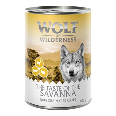 24x400g Wolf of Wilderness Taste of Savanna - pulyka