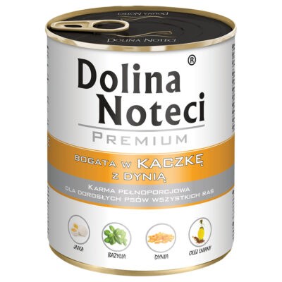 12x800g Dolina Noteci Premium nedves kutyatáp- Kacsa & tök - Kisállat kiegészítők webáruház - állateledelek