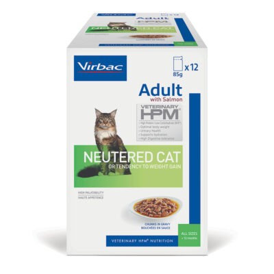 24x85g Virbac Veterinary Cat Adult Neutered nedves macskatáp - Kisállat kiegészítők webáruház - állateledelek