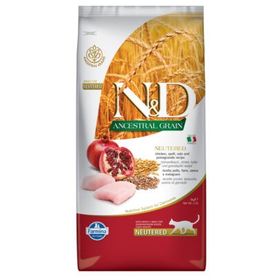 5kg Cat Ancestral Grain Chicken & Pomegranate Necested N&D Száraz macskaeledel