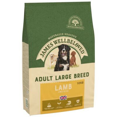 10kg James Wellbeloved Adult Large Breed bárány & rizs száraz kutyatáp 20% árengedménnyel - Kisállat kiegészítők webáruház - állateledelek