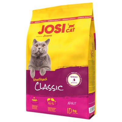 2x10kg JosiCat Sterilised Classic lazac száraz macskatáp - Kisállat kiegészítők webáruház - állateledelek