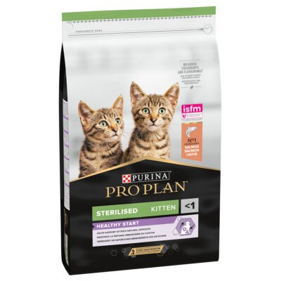 10kg Purina Pro Plan Sterilised Kitten lazac száraz macskatáp - Kisállat kiegészítők webáruház - állateledelek