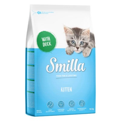 2x10kg Smilla Kitten kacsa száraz macskatáp - Kisállat kiegészítők webáruház - állateledelek