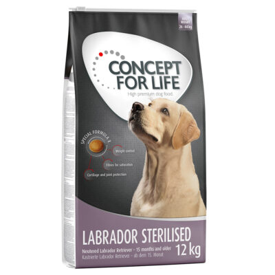 2x12kg Concept for Life Labrador Sterilised száraz kutyatáp - Kisállat kiegészítők webáruház - állateledelek