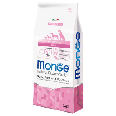 12kg Monge Superpremium All Breeds Adult sertés