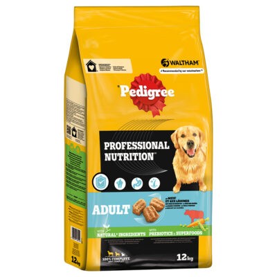 12kg Pedigree Professional Nutrition Adult marha & zöldség száraz kutyaeledel - Kisállat kiegészítők webáruház - állateledelek