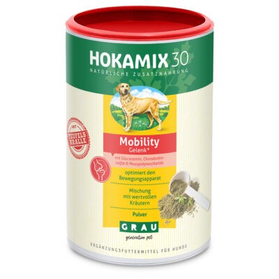 2x150g GRAU HOKAMIX Mobility ízület+ por táplálékkiegészítő kutyáknak - Kisállat kiegészítők webáruház - állateledelek