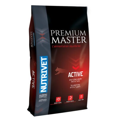 15kg Nutrivet Premium Master Active - Száraz kutyatáp - Kisállat kiegészítők webáruház - állateledelek