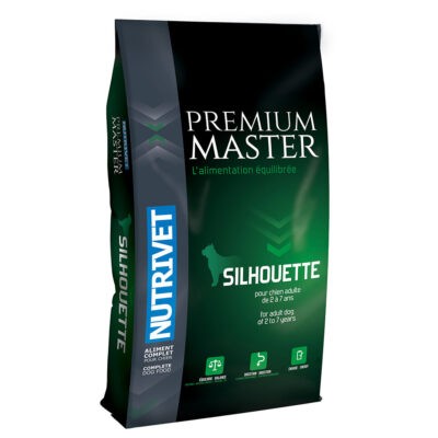 15kg Nutrivet Premium Master Silhouette - Száraz kutyaeledel - Kisállat kiegészítők webáruház - állateledelek